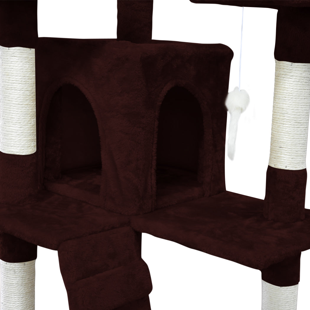 1.8M Cat Scratching Post Tree -Dark Brown