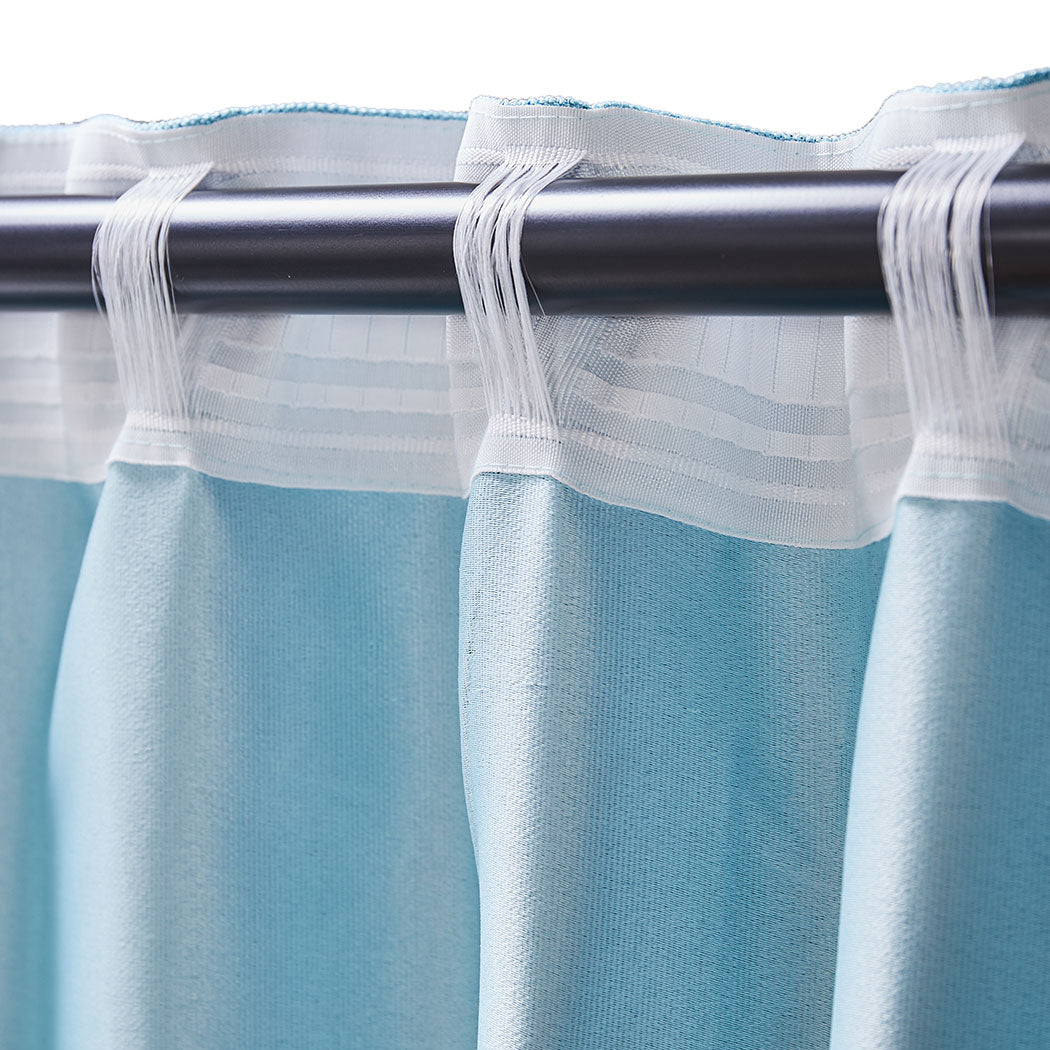 2X Blockout Premium quality  Curtains blue140CM x 230CM
