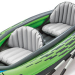 Kayak Boat Inflatable K2 Sports Challenger 2 Seat Floating Oars River Lake