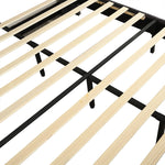 Bed Frame Fabric Queen Size Mattress Base Wooden Platform Storage Ottoman