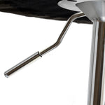 2x Bar Stools Kitchen Barstools PU Leather Chairs Gas Lift Swivel Black