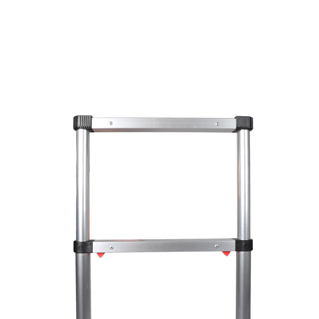 Multipurpose Ladder Telescopic Aluminum One Button Retraction Slow Down 2.6M