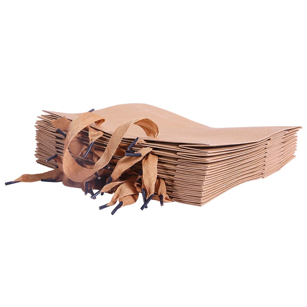 50x Brown Paper Bag Eco Recyclable Bags