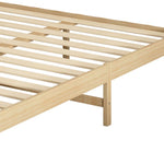 Wooden Bed Frame Double Size Mattress Base-Natural