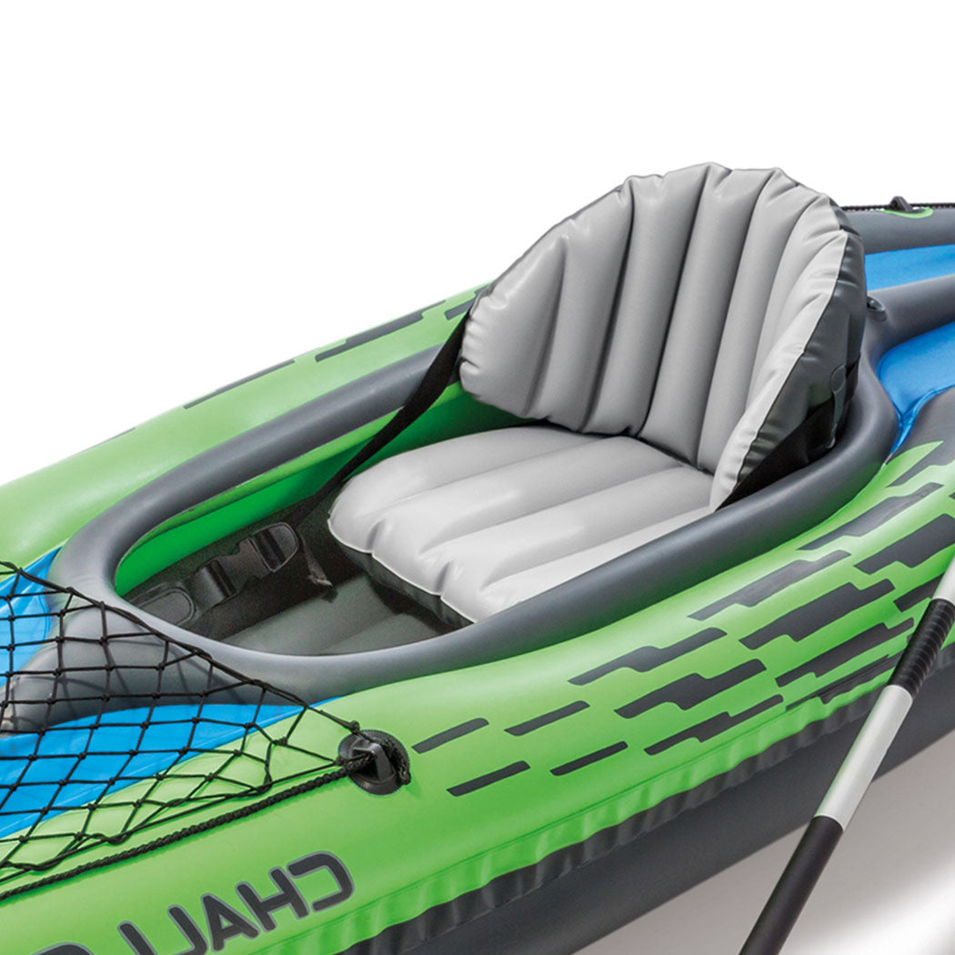 Kayak Boat Inflatable K1 Sports Challenger 1 Seat Floating Oars River Lake