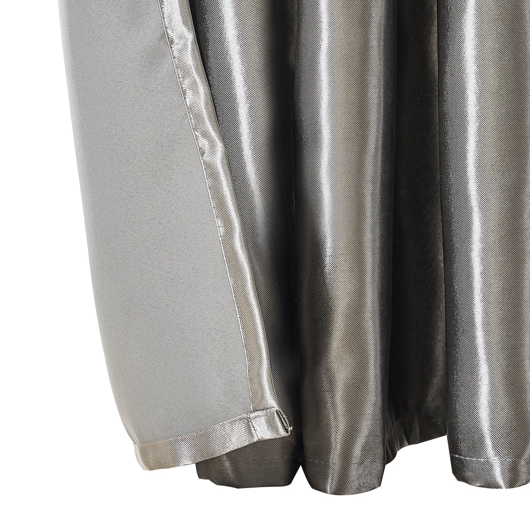 Bedroom Blockout Curtains Grey 180CM x 213CM