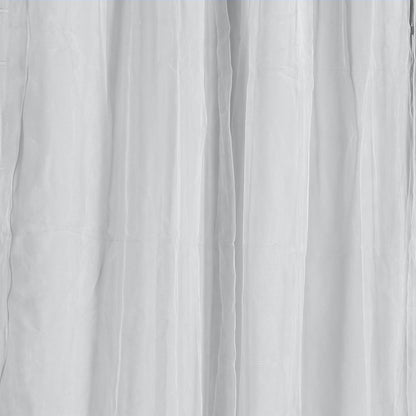 2x Blockout Curtains Panels 3 Layers with Gauze Room Darkening 140x230cm Grey