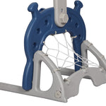 Kids Basketball Hoop Set Stand Sports Gift Toys 5-in-1 Adjustable Height