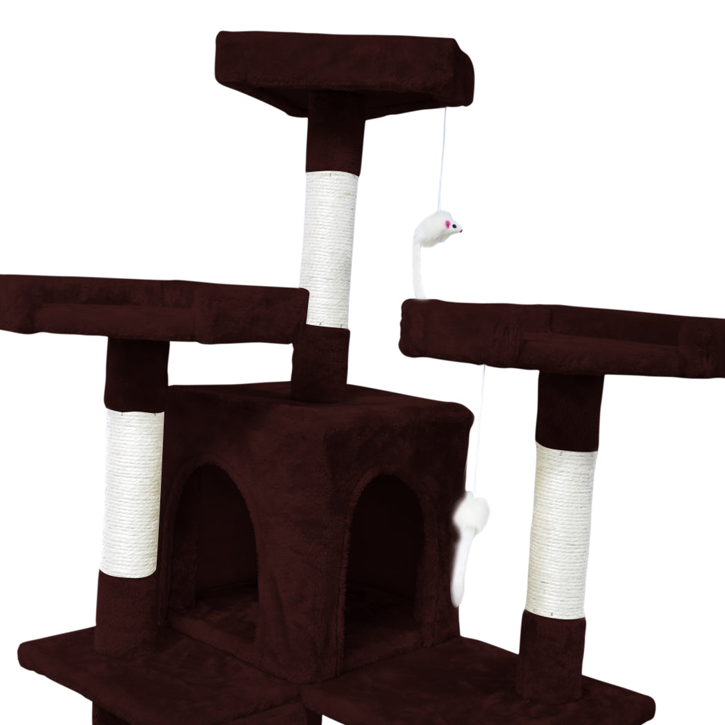 1.8M Cat Scratching Post Tree -Dark Brown