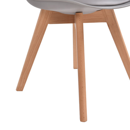 2x Retro Replica Leather Dining Chair