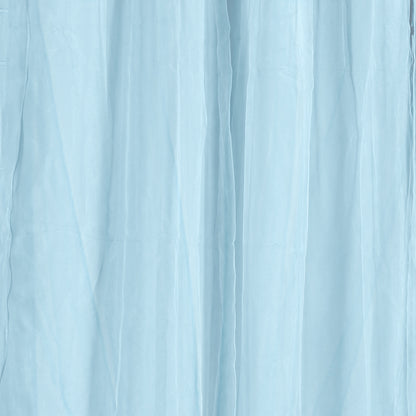 2x Blockout Curtains Panels 3 Layers with Gauze Darkening 140x244cm Turquoise