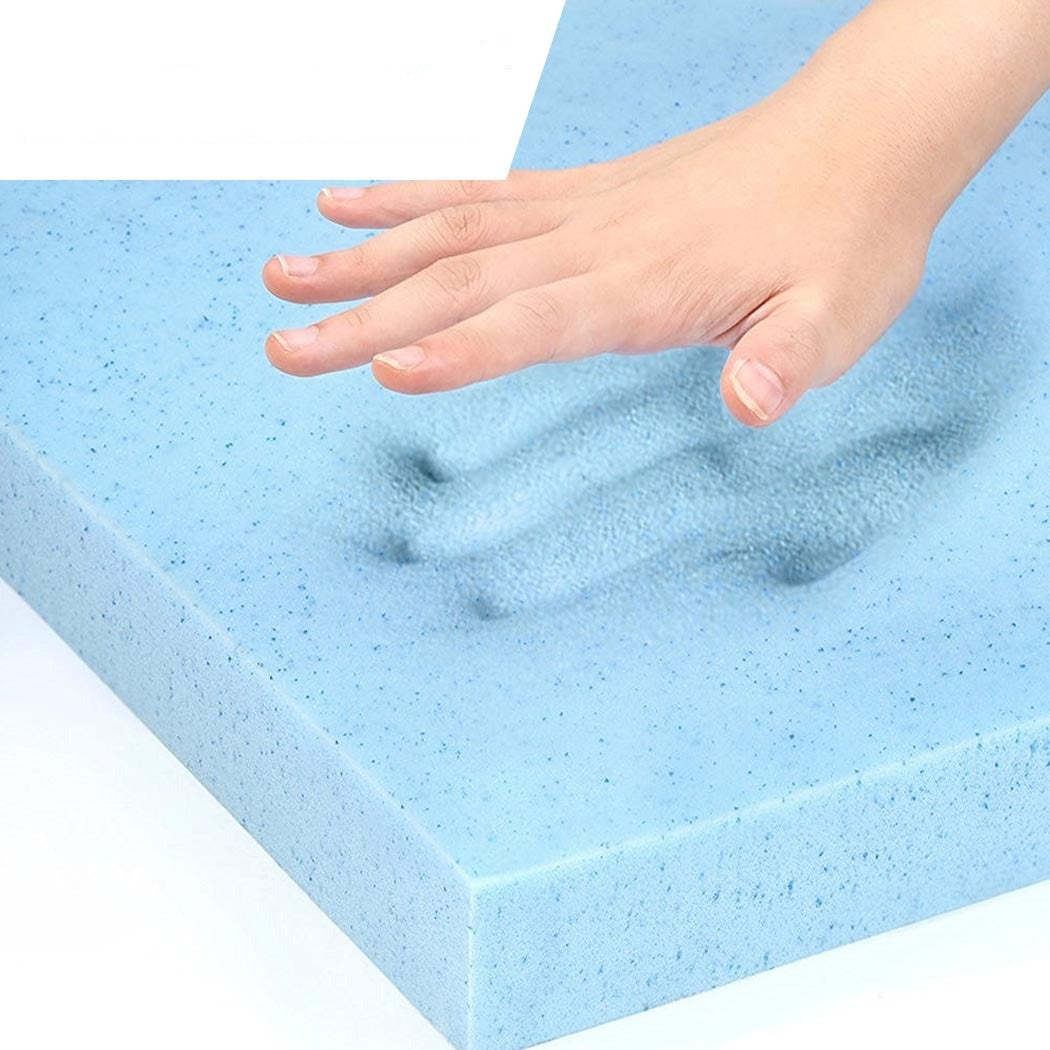 8cm Thickness Cool Gel Memory Foam Mattress Topper Bamboo Fabric Single