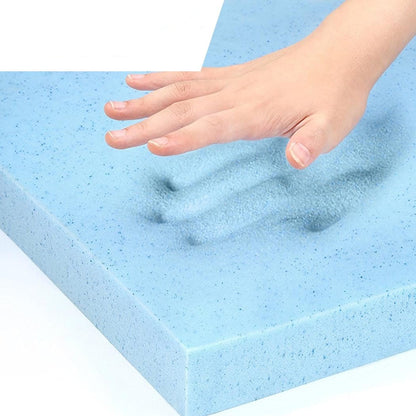 8cm Thickness Cool Gel Memory Foam Mattress Topper Bamboo Fabric Single