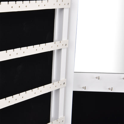 Stylish wall mount makeup and jewellery cabinet with mirror