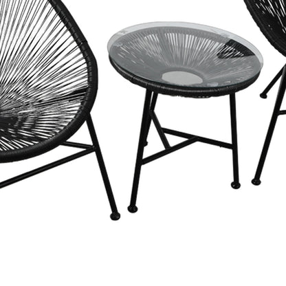 3Pcs Outdoor Chairs Bench 
