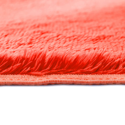 Designer Soft Shag Shaggy Floor Confetti Rug Carpet Home Decor 120x160cm Red