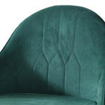 2x Premium velvet Barstools Vintage Green