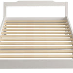 Solid Timber Pine Wood Bed Frame King Single -White