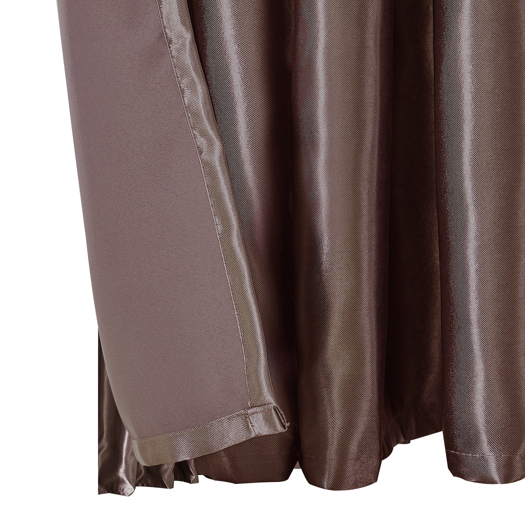 Bedroom Blockout Curtains Taupe 180CM x 213CM