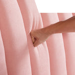 Velvet Base Bed Frame Queen Size - Pink