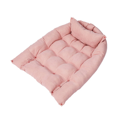 Pet Bed 2 Way Use Dog Cat Soft Warm Calming Mat Pink S