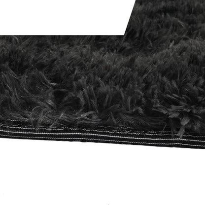 Floor Rug Shaggy Rugs Soft Large Carpet Area Tie-dyed 120x160cm Black