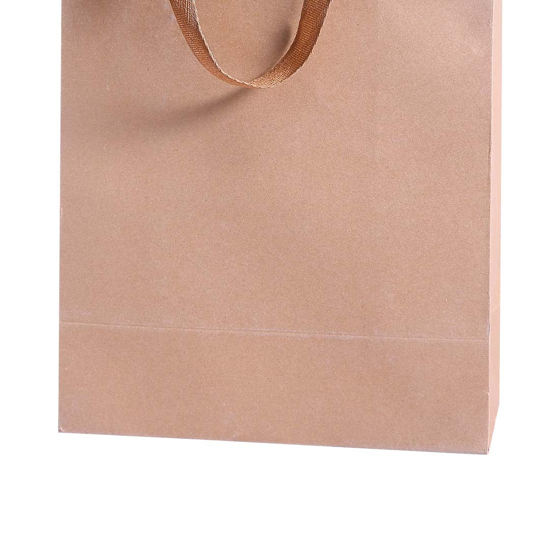 50x Brown Paper Bag Eco Recyclable Shopping Retail Bags
