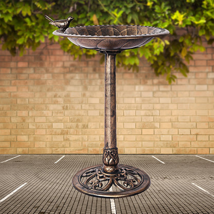 Premium quality 2PC  Bird Bath Feeder Food Station- Bronze