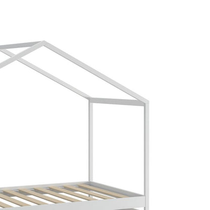 Bed Frame Wooden Single Timber House Mattress Base Storage Drawers