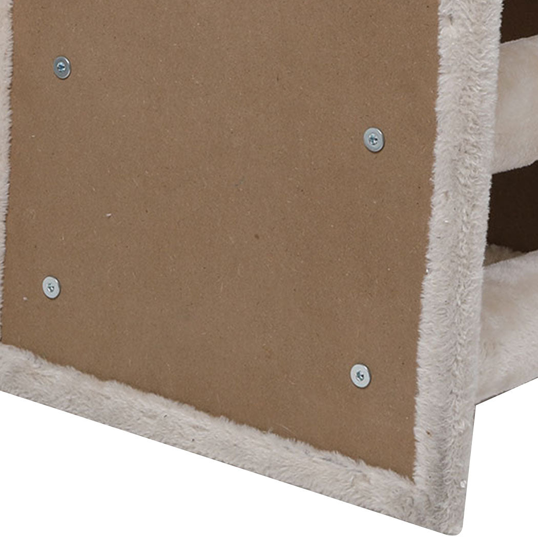 Cat Tree Beastie Scratching Condo Tower Scratcher Climbing Cream 
