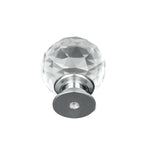 30mm 10Pack Clear Crystal Glass Door Pull Knobs