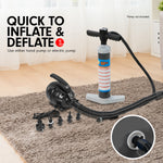 Inflatable Air Exercise Roller Gym 120 x 75cm Black