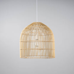Illuminate in Style with the Siena Wicker Pendant Light: Natural Rattan Cane Elegance