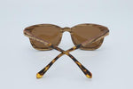 Horizon wood sunglasses with polarized smoke lens