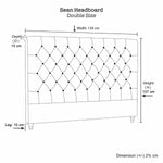 Double Size Charcoal French Provincial Headboard