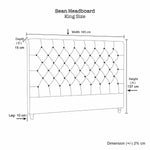 King Size Charcoal French Provincial Headboard