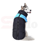 Dog Winter Jacket Padded Waterproof Pet Clothes Windbreaker Coat M Blue