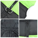 Dog Winter Jacket Padded  Pet Clothes Windbreaker Vest Coat  XL Green
