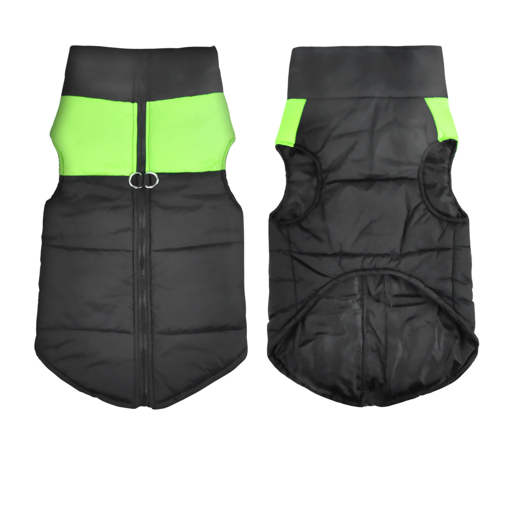 PaWz PaWz Dog Winter Jacket Padded  Pet Clothes Windbreaker Vest Coat  XL Green