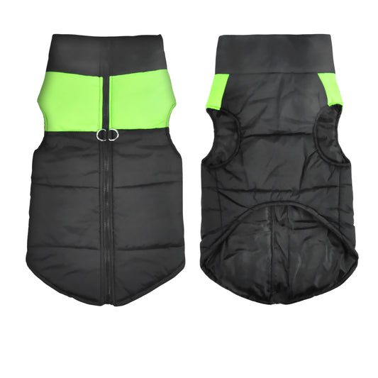 PaWz PaWz Dog Winter Jacket Padded  Pet Clothes Windbreaker Vest Coat  M Green