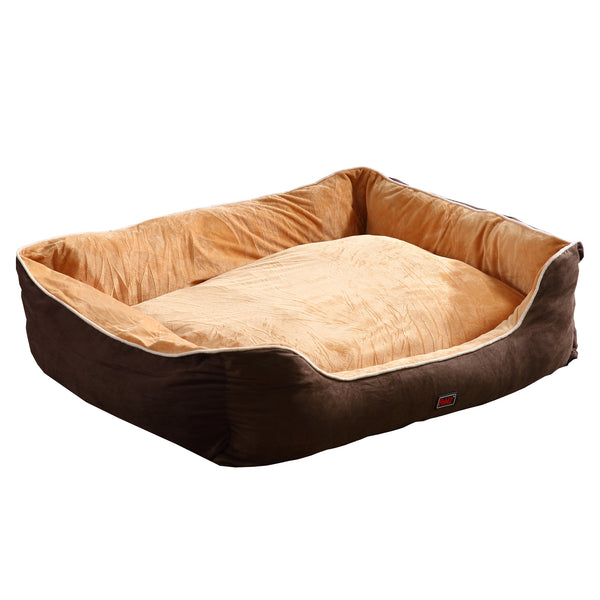  Pet Bed Mattress Dog Cat Pad Mat Puppy Cushion Soft Warm Washable XL Brown