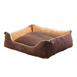 Pet Bed Mattress Dog Cat Pad Mat Puppy Cushion Soft Warm Washable XL Brown