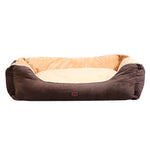 Pet Bed Mattress Dog Cat Pad Mat Puppy Cushion Soft Warm Washable XL Brown