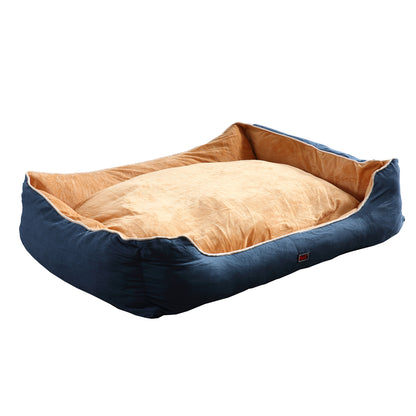 Pet Bed Mattress Dog Cat Pad Mat Puppy Cushion Soft Warm Washable 3XL Blue