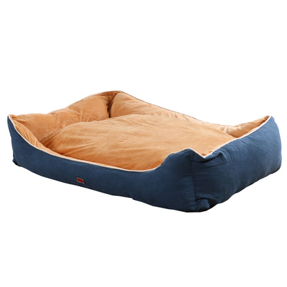 Pet Bed Mattress Dog Cat Pad Mat Puppy Cushion Soft Warm Washable 3XL Blue