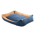 Pet Bed Mattress Dog Cat Pad Mat Puppy Cushion Soft Warm Washable 3XL Blue