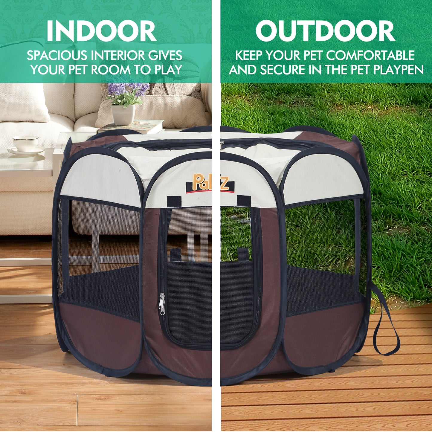 Foldable Poratble 8 Panel Pet Playpen Puppy Dog Cat Play Pens