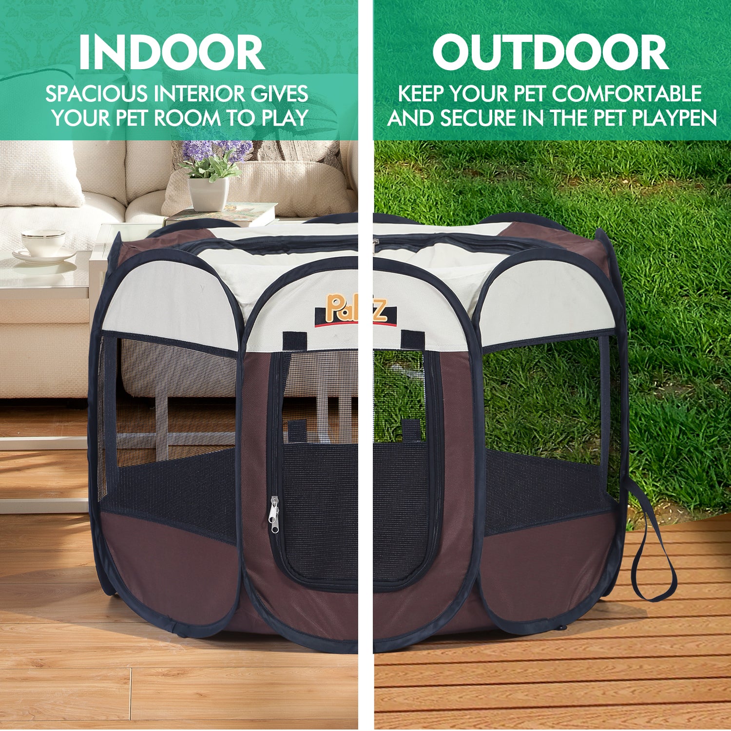 Foldable Poratble 8 Panel Pet Playpen Puppy Dog Cat Play Pens