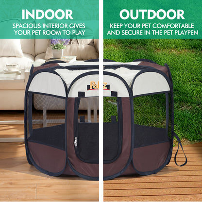 Foldable Poratble 8 Panel Pet Playpen Puppy Dog Cat Play Pens