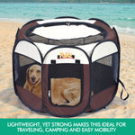 Dog Playpen Pet Play Pens Foldable Panel Tent Cage Portable Puppy Crate 48